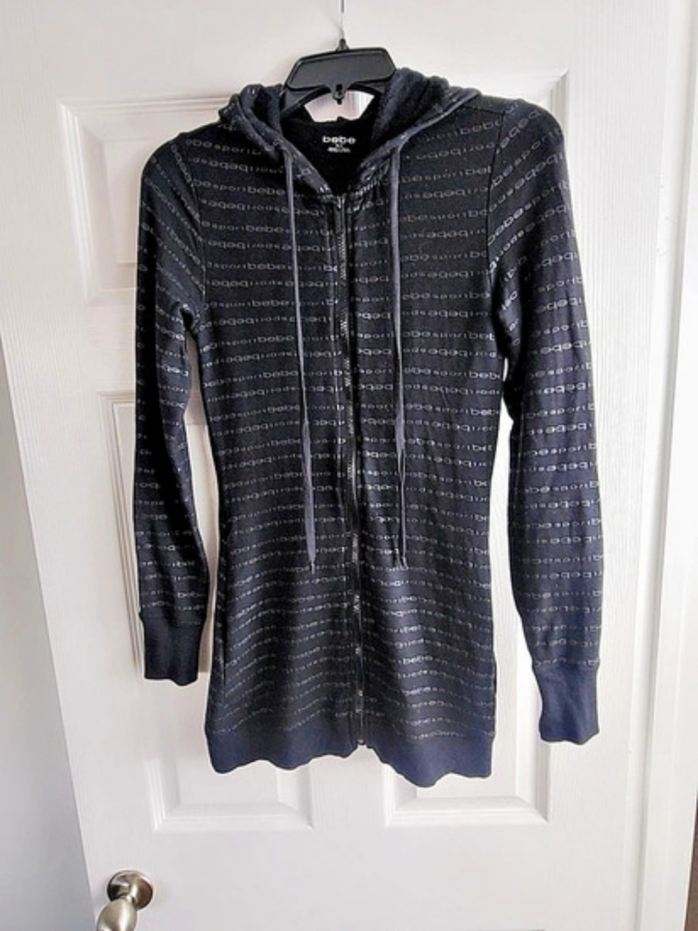 bebe Sport Zip Hoodie Black Small